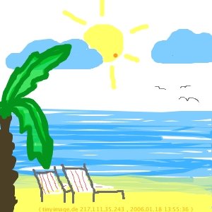 Bild vom Urlaub malen